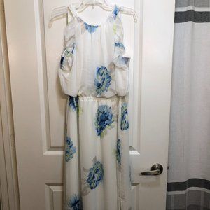 White Floral Maxi Dress